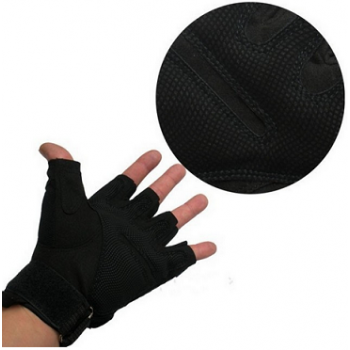 Black Half Gloves
